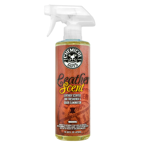 Chemical Guys Leather Scent Premium Air Freshener and Odor Eliminator (16 oz) - Universal