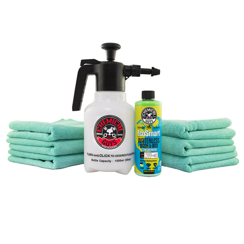 CHEMICAL GUYS ECO FRIENDLY WATERLESS CAR WASH & WAX SPRAYER KIT