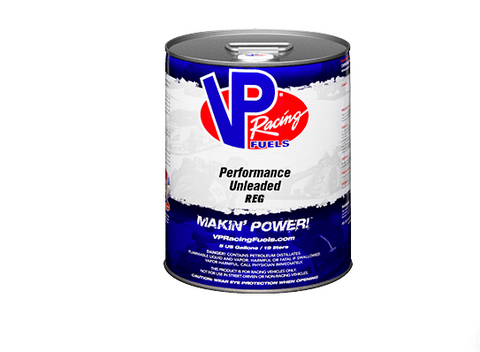 VP Racing Fuels Performance Unleaded REG 5 Gallon